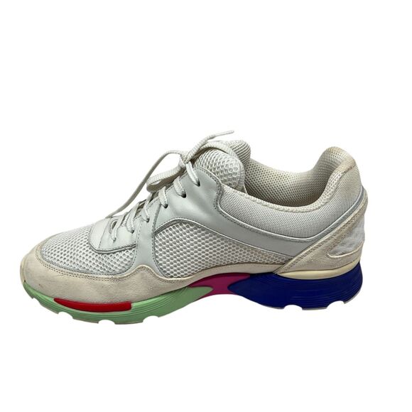 Chanel Interlocking CC Logo Mesh Leather Sneakers White Multi Color Size EUR 40 - Picture 5 of 12